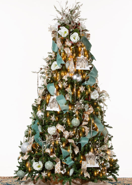 "Blue Christmas" Decorated Christmas Tree